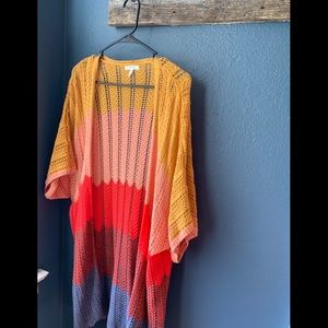 Multi-colored cardigan XL